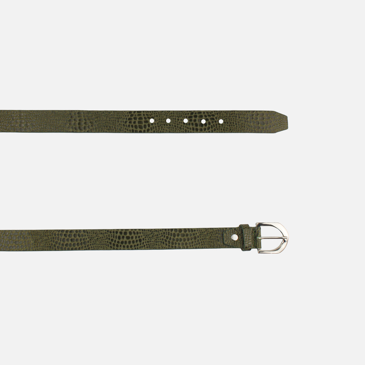 Correa artemisa de cuero para mujer - Verde