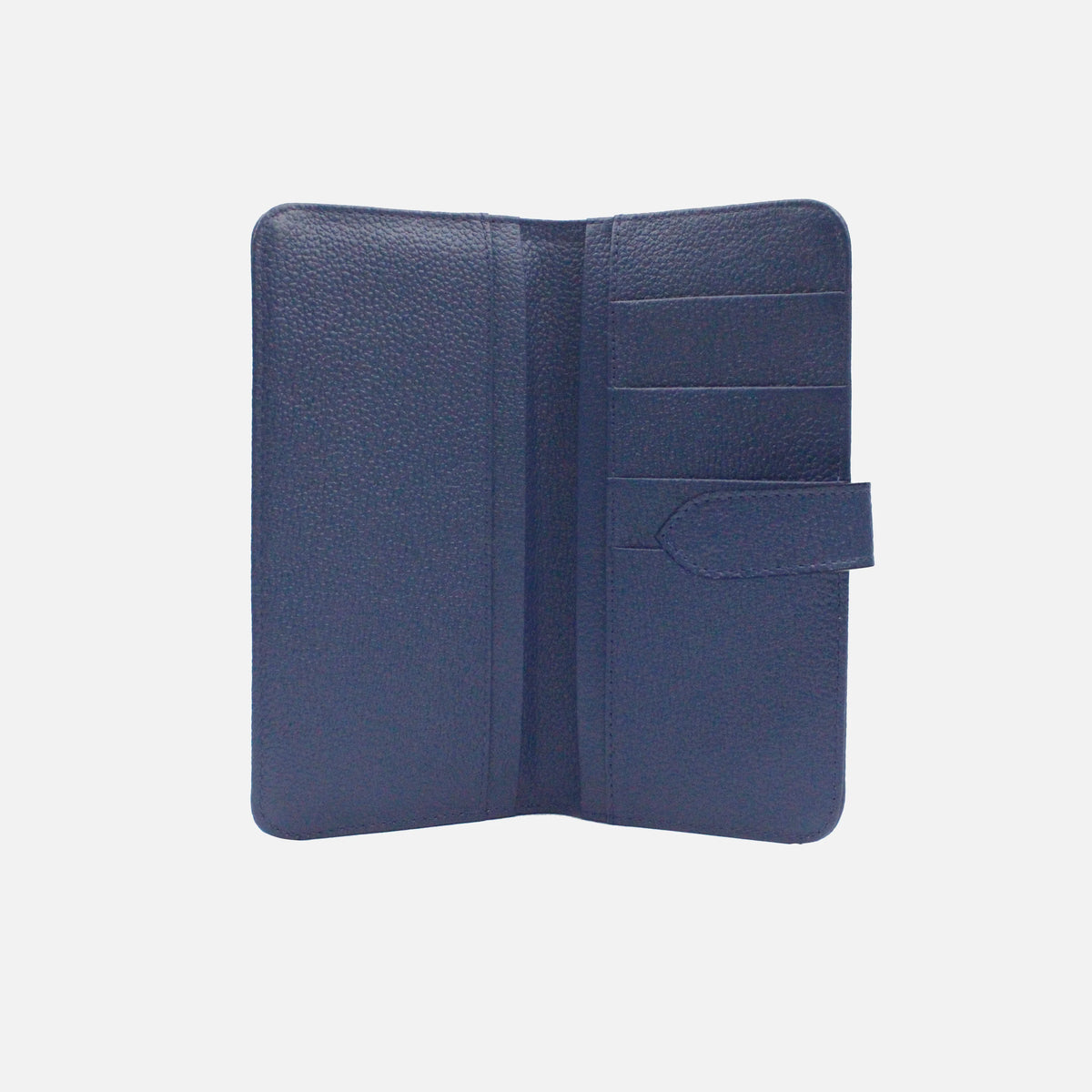 Billetera primavera de cuero para mujer - Azul