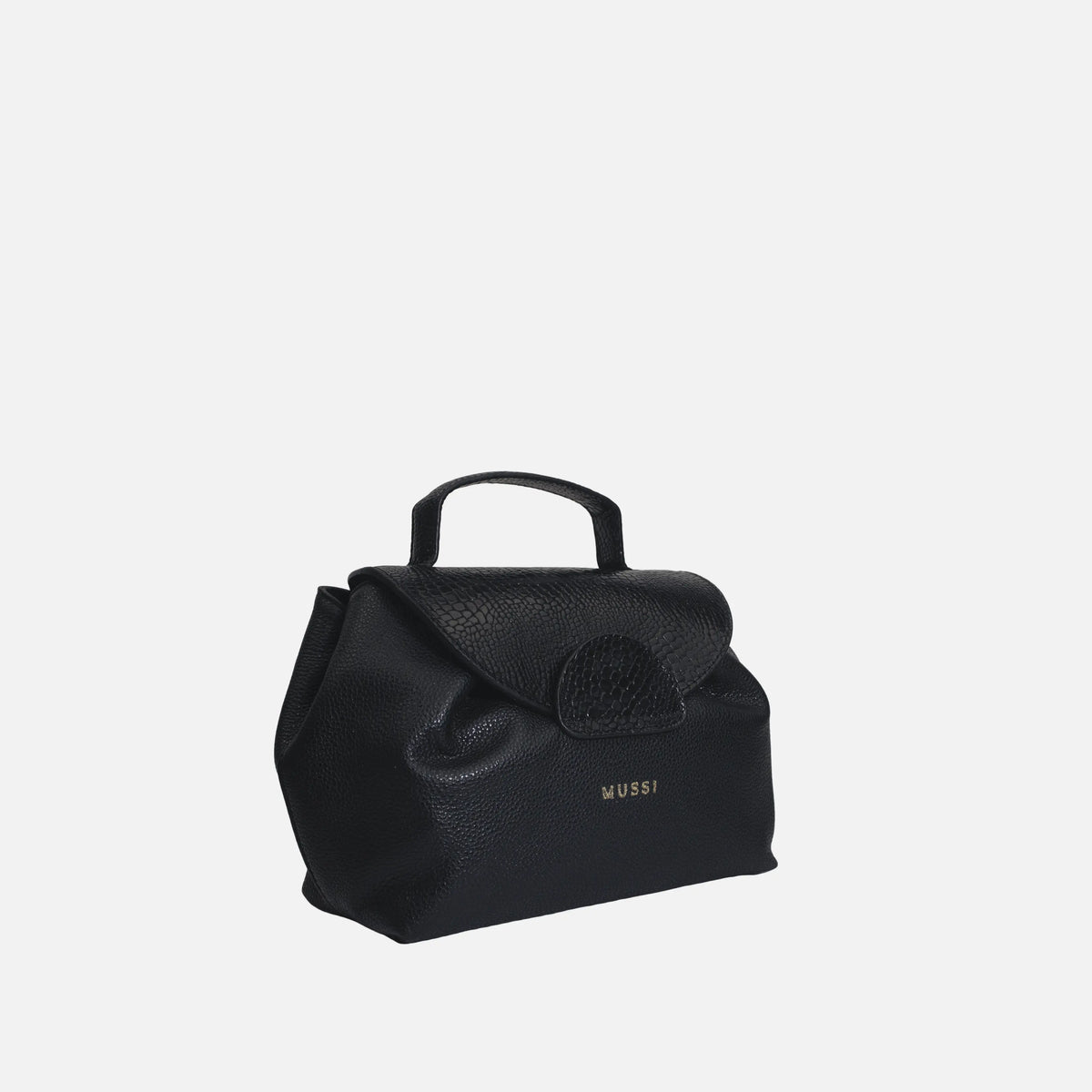 Bolso manos libres milan de cuero para mujer - Negro