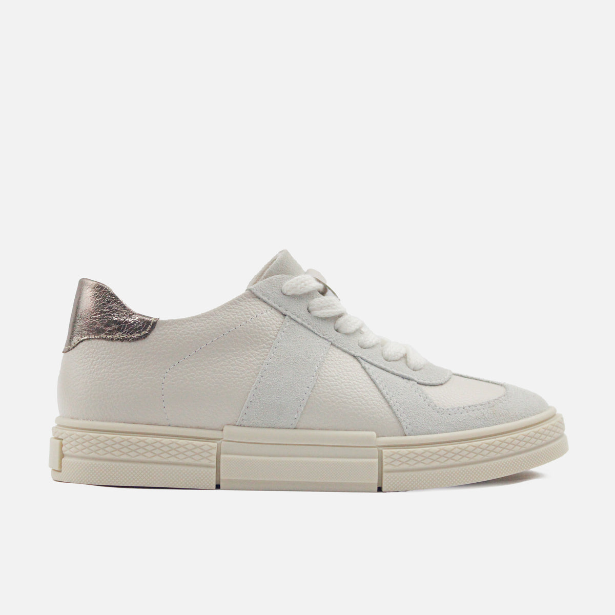 Tenis madonna de cuero para mujer - Hueso