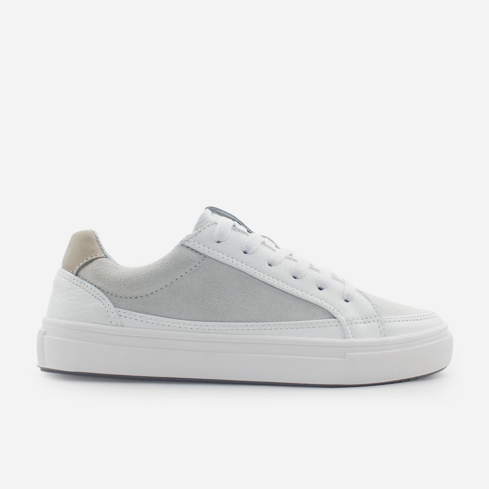 Tenis Sneakers arlon de cuero para hombre - Blanco