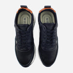 Tenis Sneakers sarita de cuero para hombre - Negro