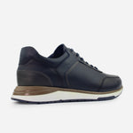 Tenis Sneakers aria de cuero para hombre - Azul