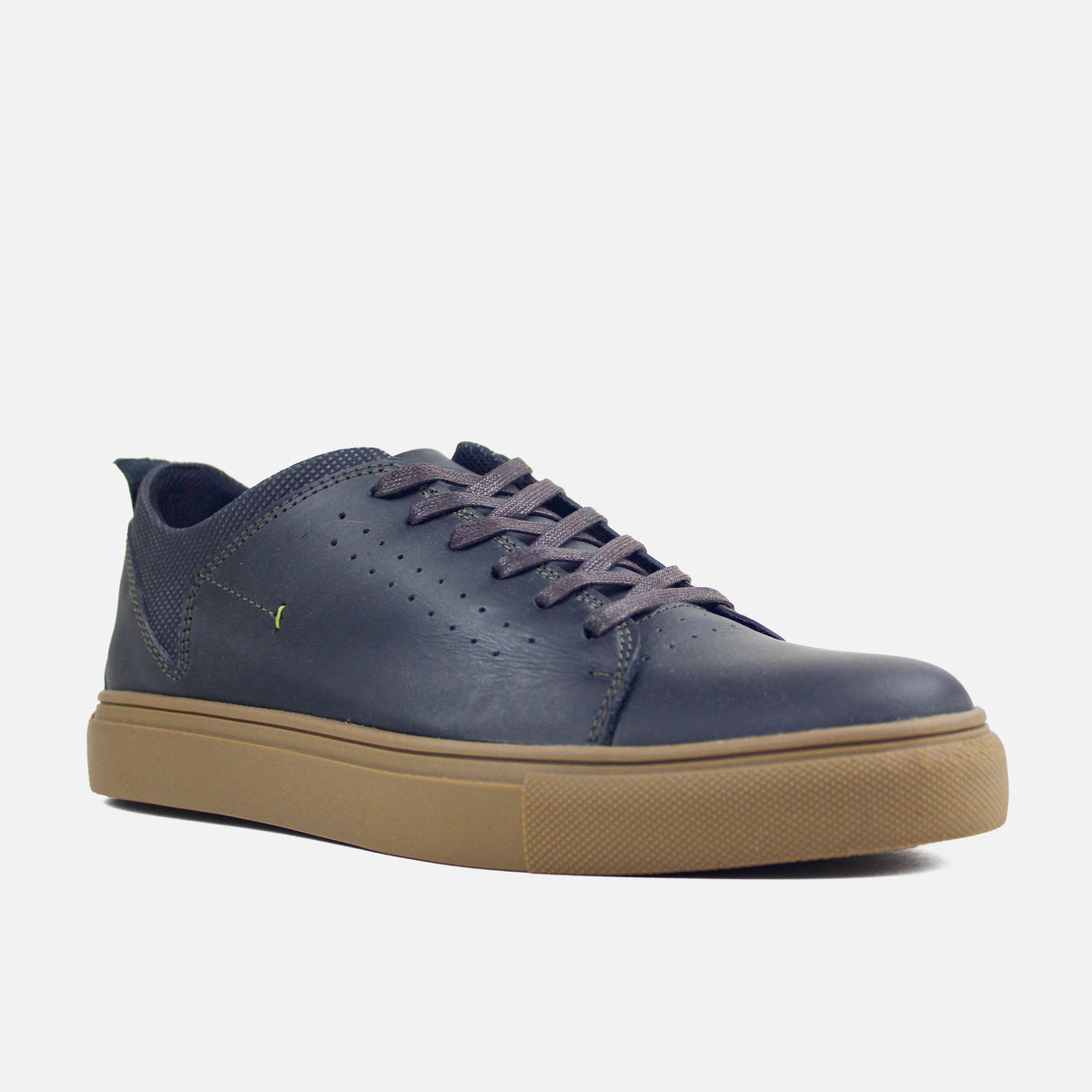 Tenis raul de cuero para hombre - Verde