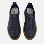 Tenis raul de cuero para hombre - Verde