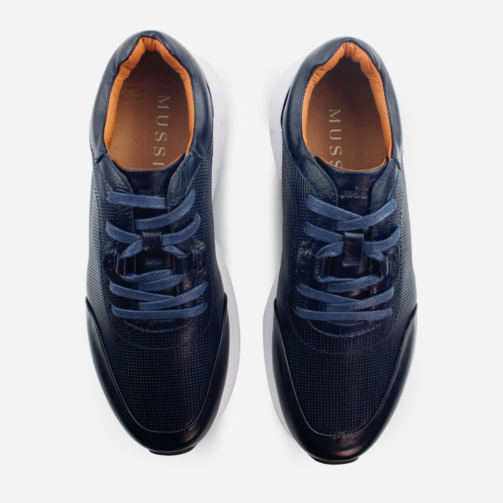 Tenis con plataforma marcol de sintético para hombre - Azul