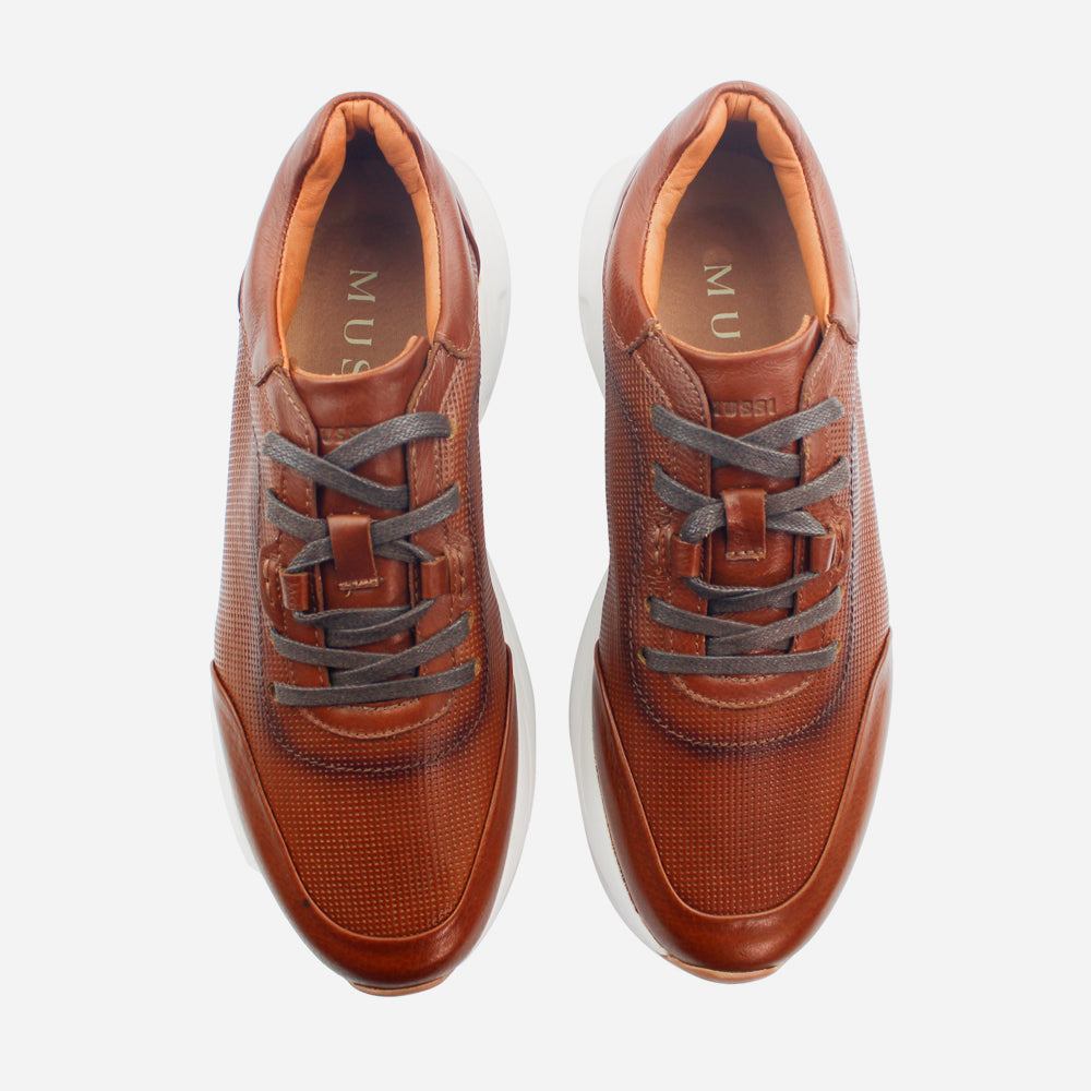 Tenis con plataforma marcol de sintético para hombre - Brandy