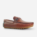 Mocasin plano sanji de sintético para hombre - Brandy