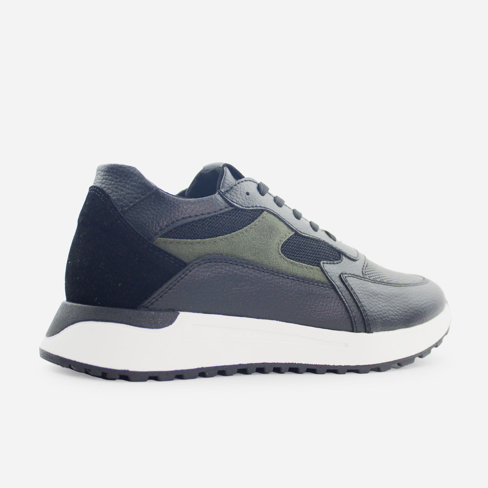 Tenis con plataforma franscesco de sintético para hombre - Negro