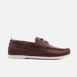 Mocasin plano mephisto de cuero para hombre - Brandy