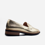 Mocasin plano vania de sintético para mujer - Oro