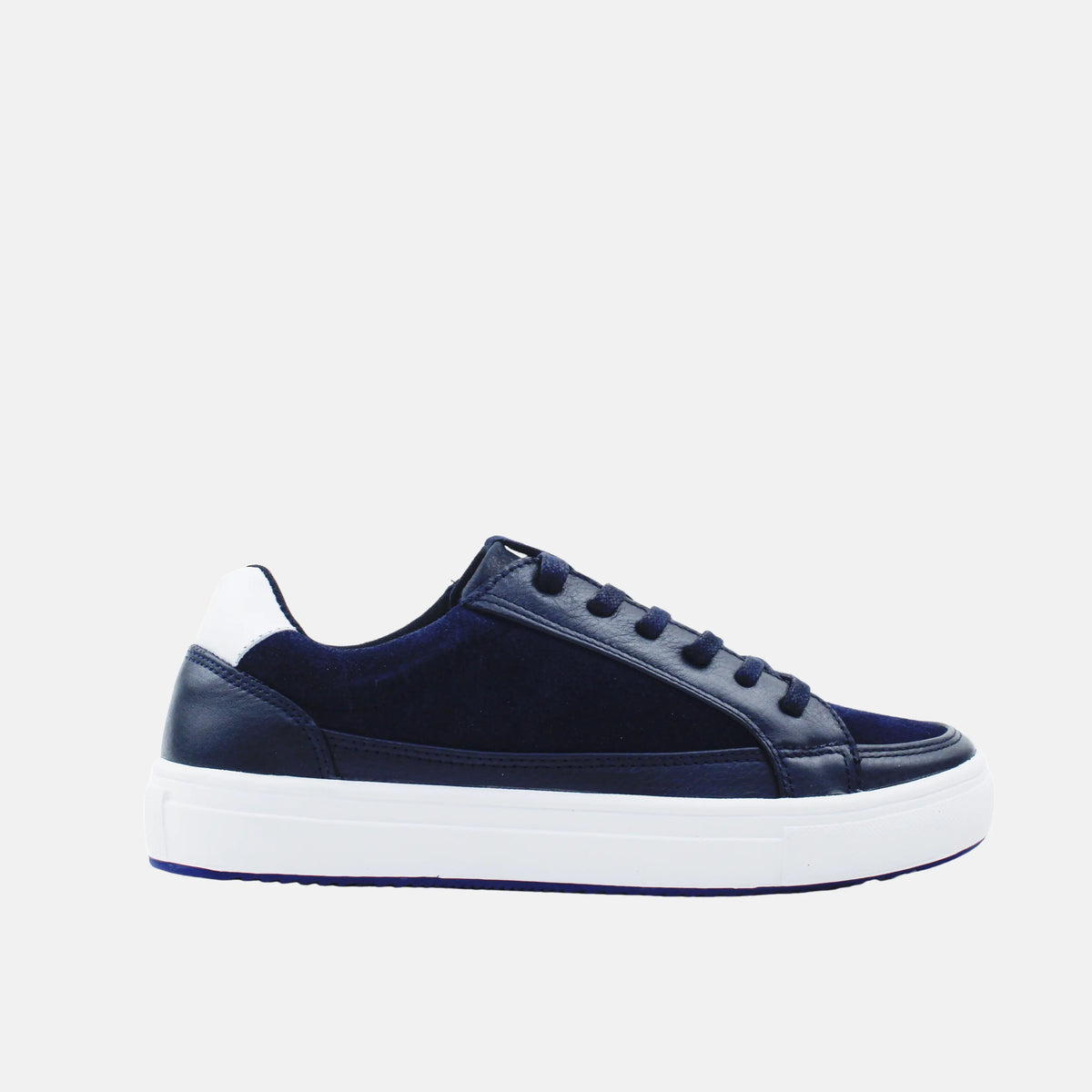Tenis rosella de cuero para hombre - Azul