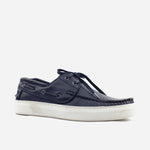 Mocasin plano ciel de cuero para hombre - Negro