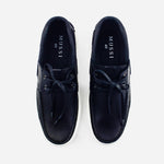 Mocasin plano ciel de cuero para hombre - Negro