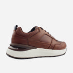 Tenis Sneakers noel de cuero para hombre - Miel