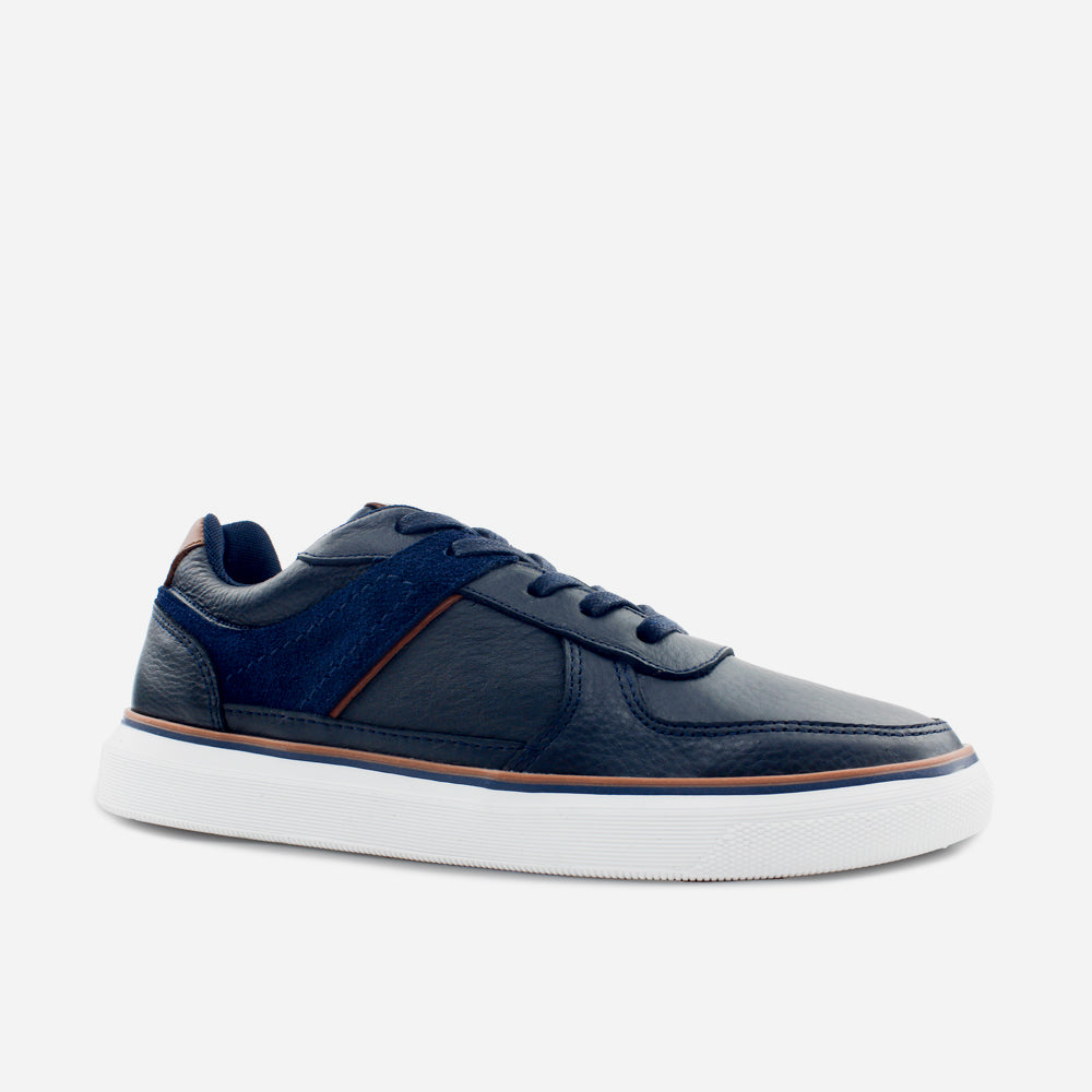 Tenis Sneakers tor de cuero para hombre - Azul