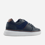 Tenis Sneakers tor de cuero para hombre - Azul