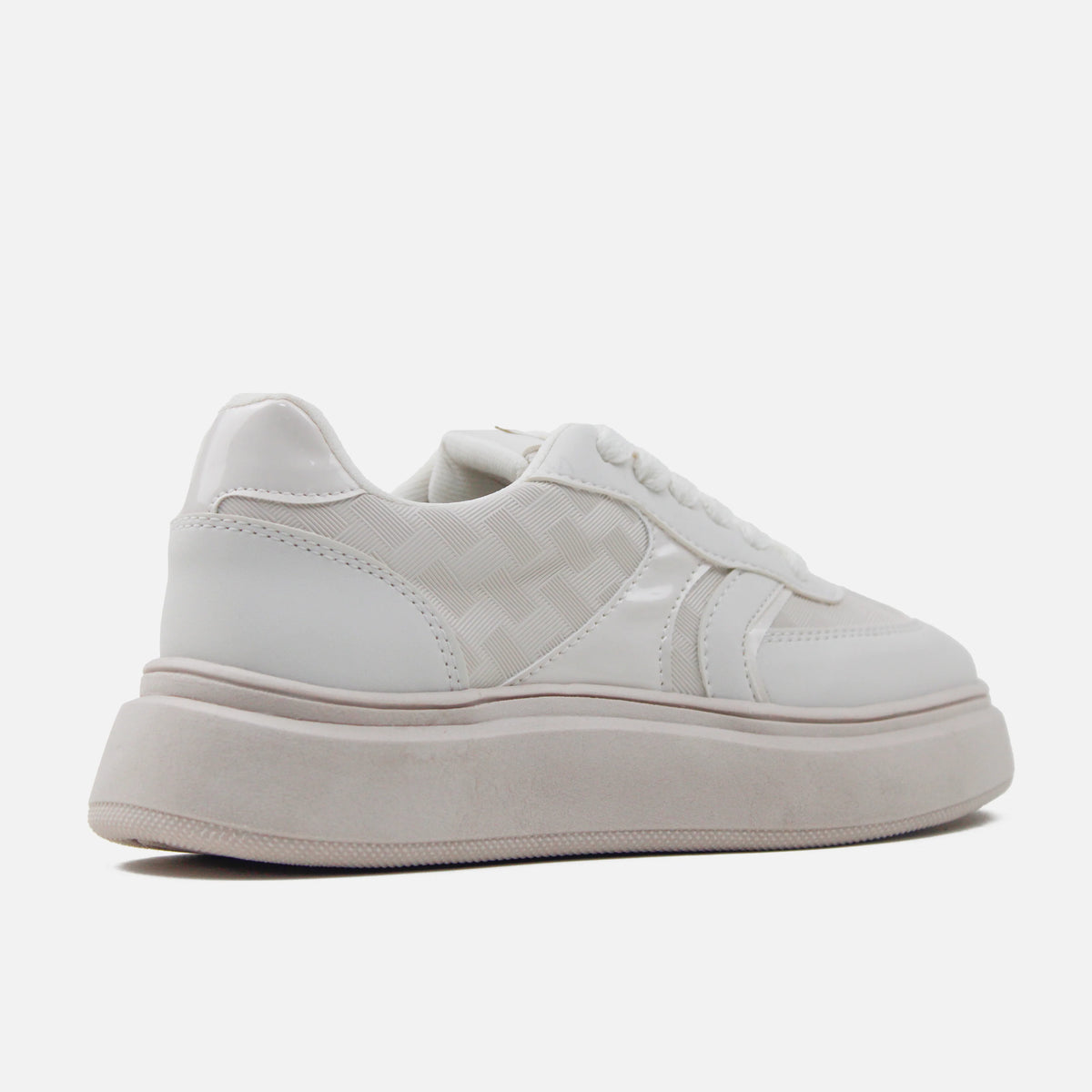 Tenis gala de sintético para mujer - Beige