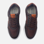 Tenis verstta de sintético para hombre - Café