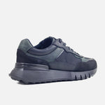 Tenis dante de cuero para hombre - Negro