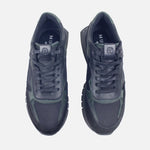 Tenis dante de cuero para hombre - Negro