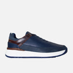 Tenis marcus de cuero para hombre - Azul