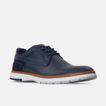 Tenis apolo de cuero para hombre - Azul