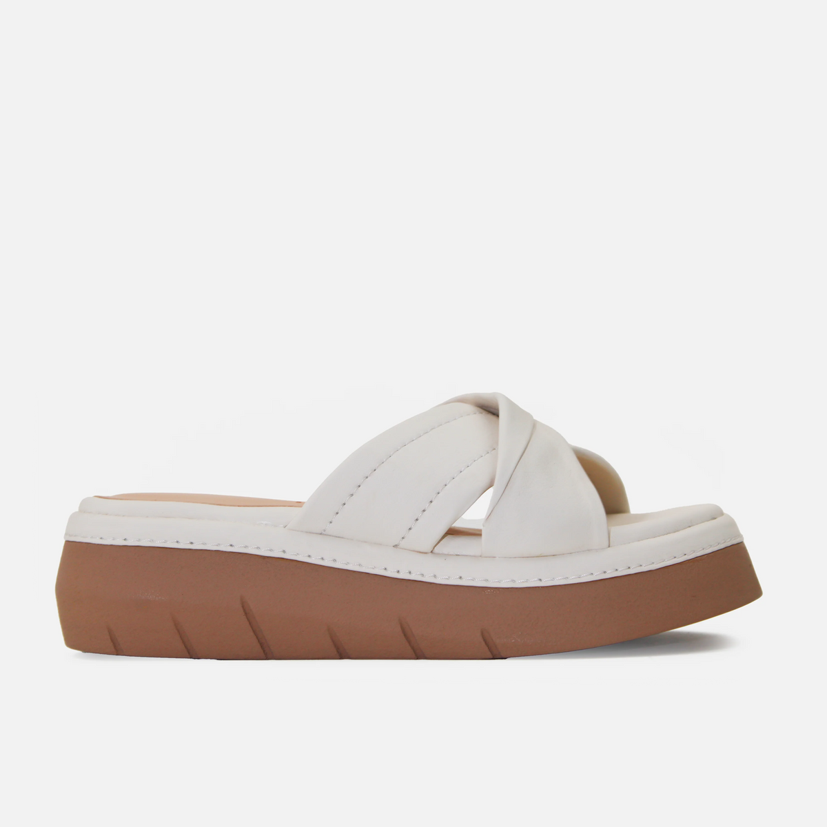 Sandalia chunky mireya de sintético para mujer - Hueso