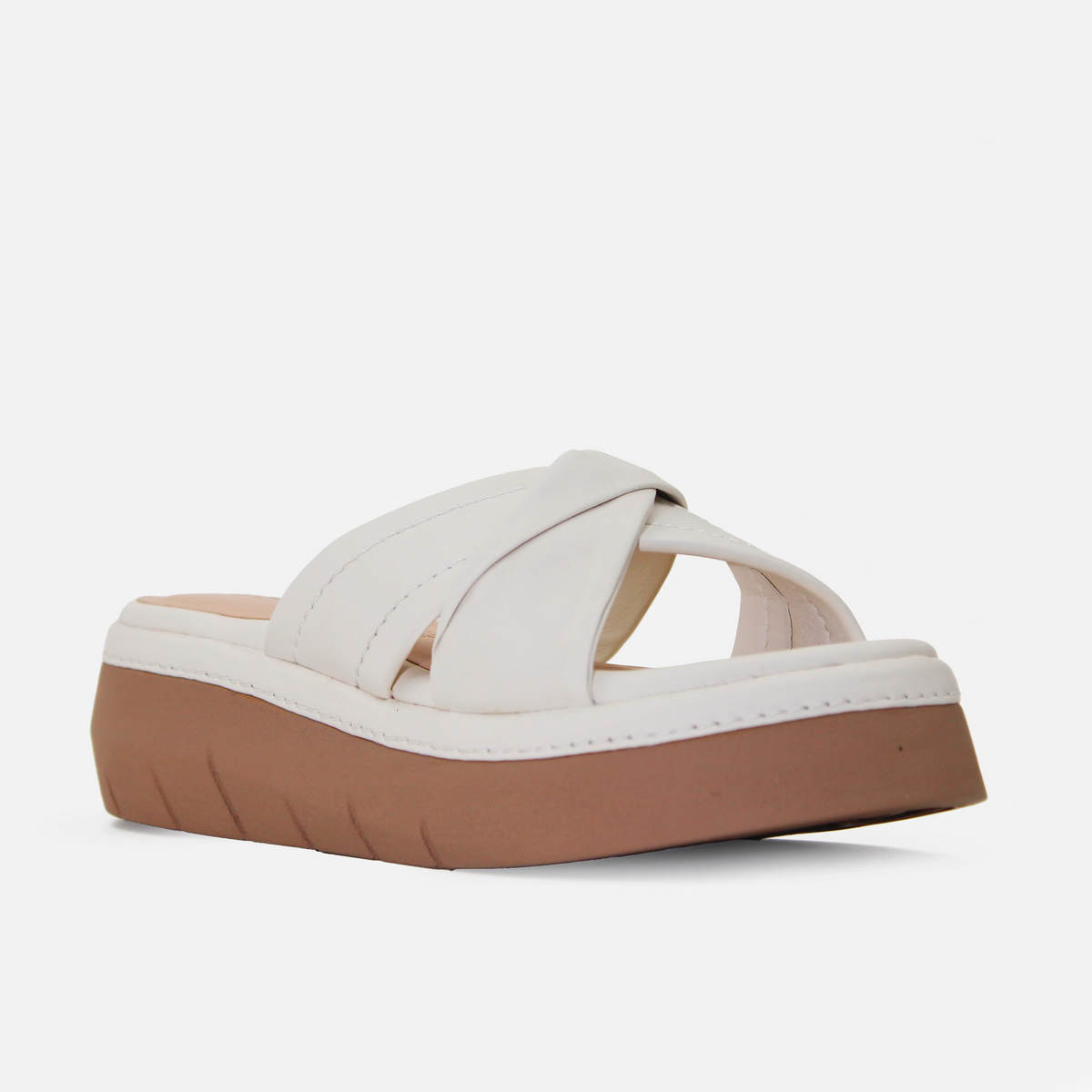 Sandalia chunky mireya de sintético para mujer - Hueso