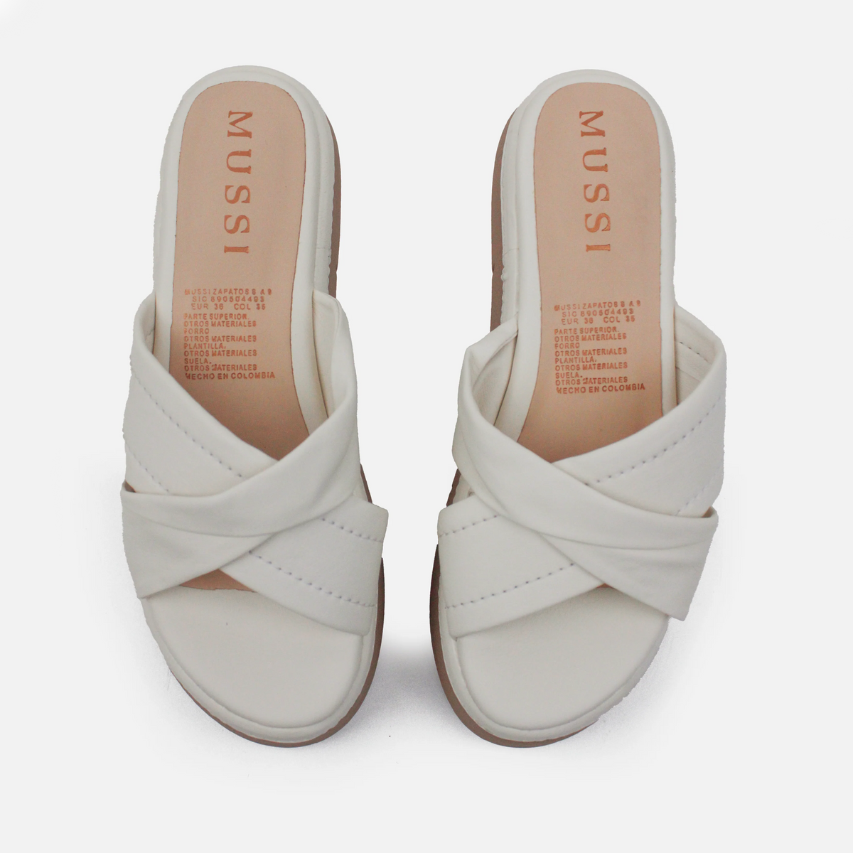 Sandalia chunky mireya de sintético para mujer - Hueso