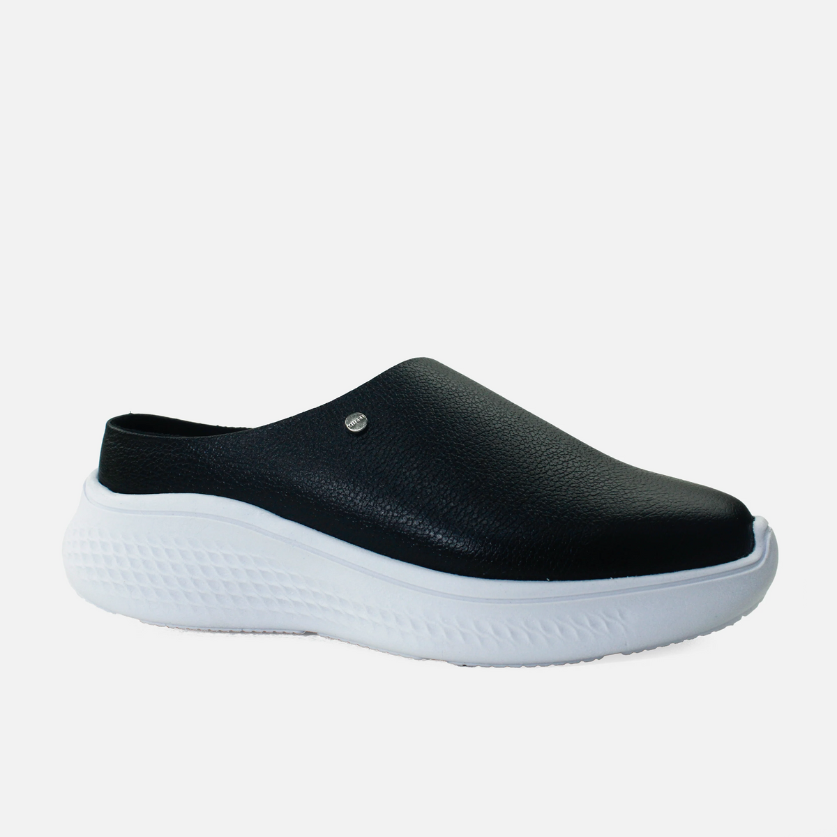 Tenis amaia de cuero para mujer - Negro