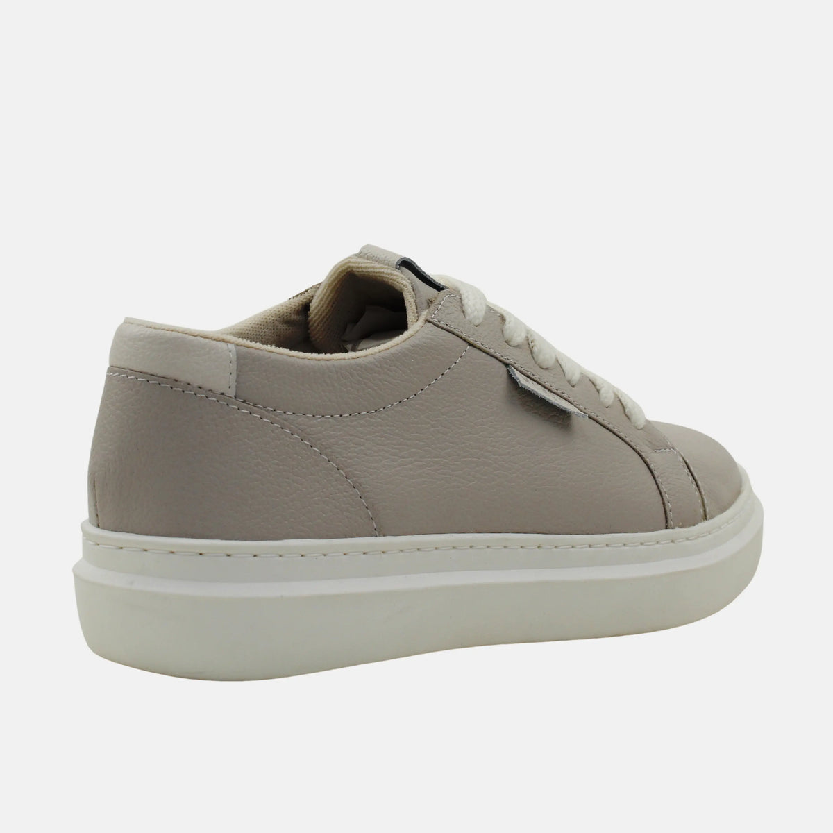 Tenis nayla de cuero para mujer - Gris