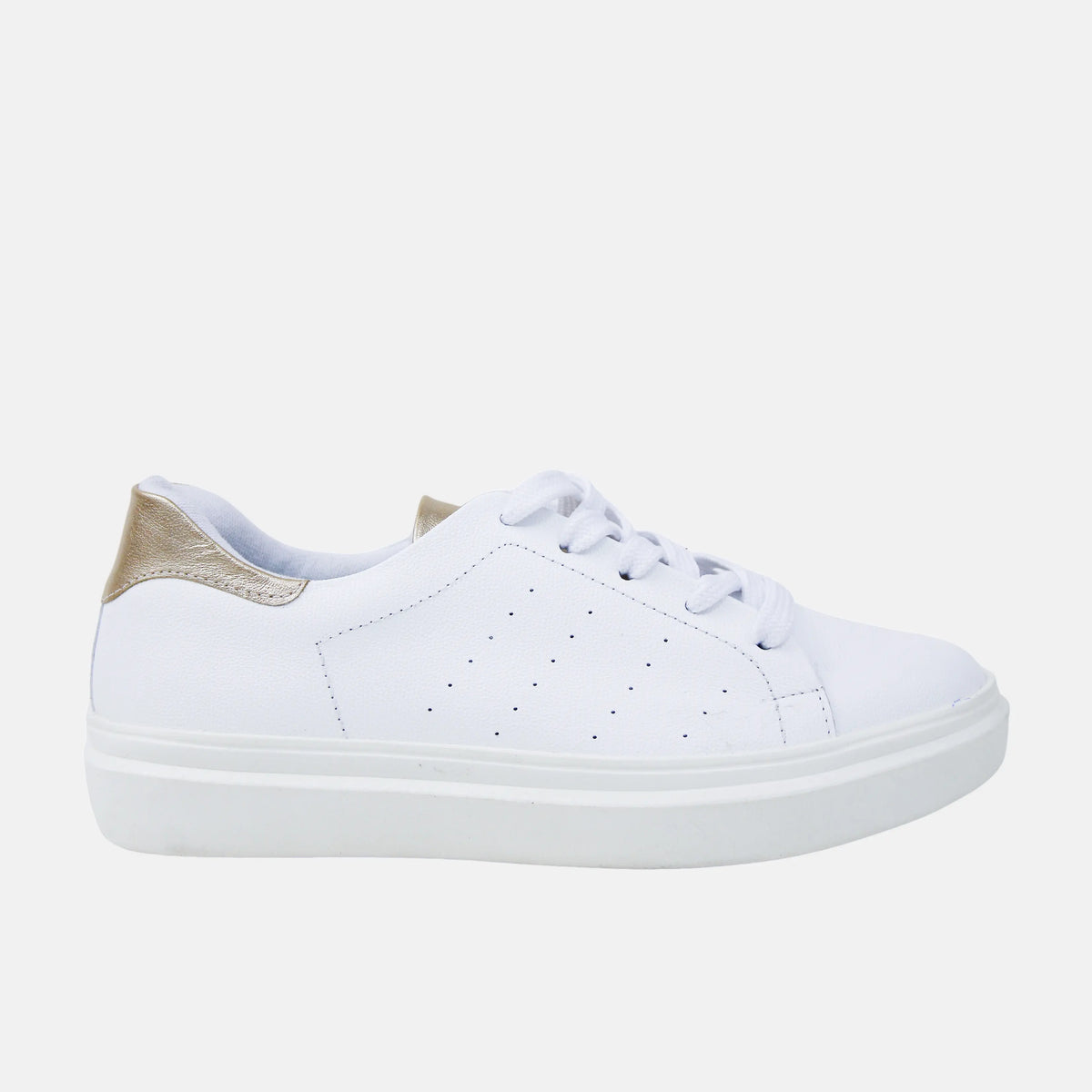 Tenis iria de cuero para mujer - Blanco
