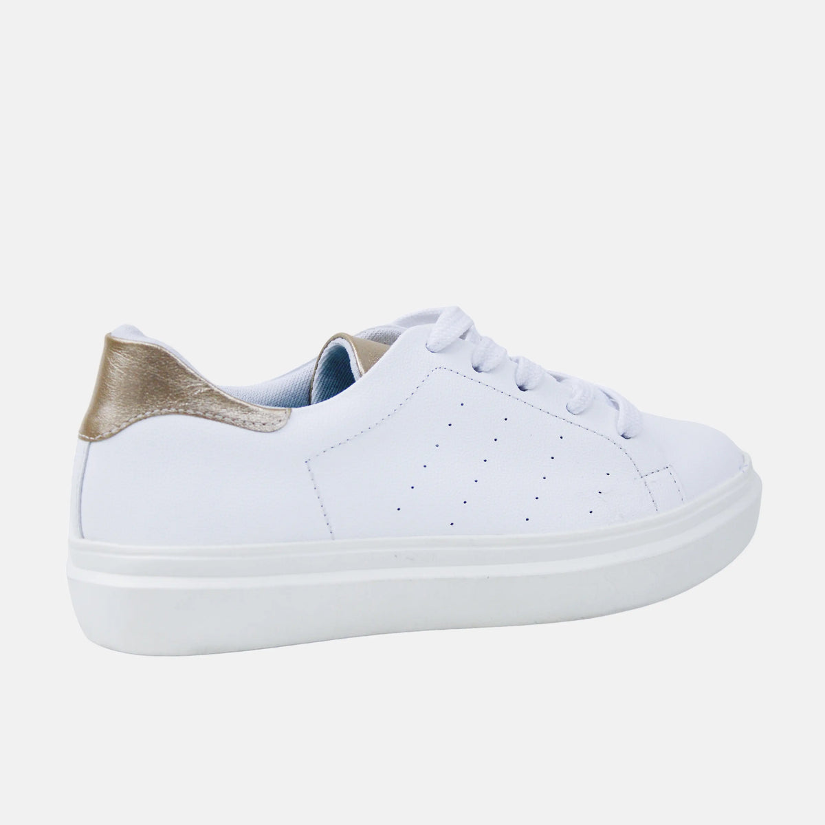 Tenis iria de cuero para mujer - Blanco