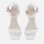 Sandalia tacon lilia de sintético para mujer - Blanco