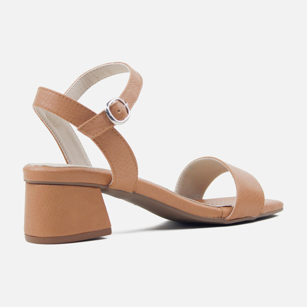 Sandalia tacon lilia de sintético para mujer - Miel