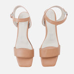 Sandalia tacon lilia de sintético para mujer - Miel