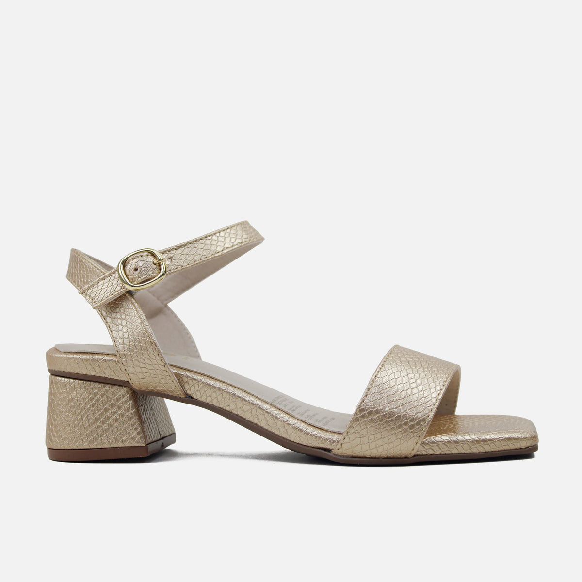 Sandalia tacon lilia de sintético para mujer - Oro