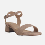 Sandalia tacon lilia de sintético para mujer - Taupe
