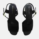 Sandalia tacon plataforma zea de sintético para mujer - Negro
