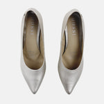 Tacones inara de cuero para mujer - Oro