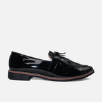 Mocasin plano keyla de sintético para mujer - Negro