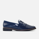 Mocasin plano keyla de sintético para mujer - Azul