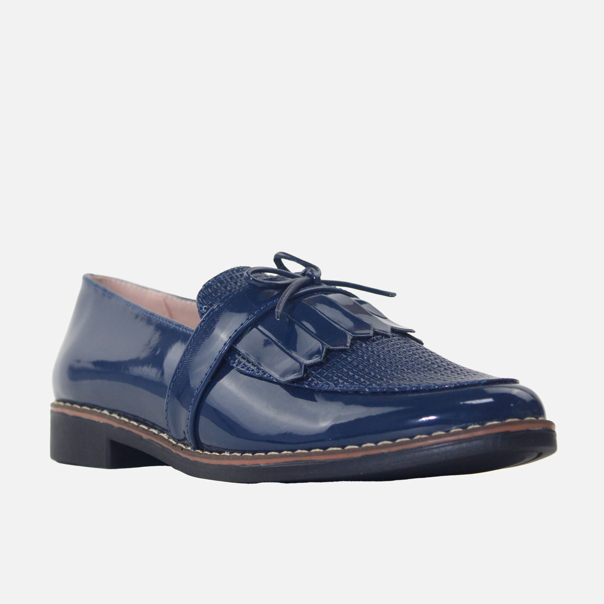 Mocasin plano keyla de sintético para mujer - Azul