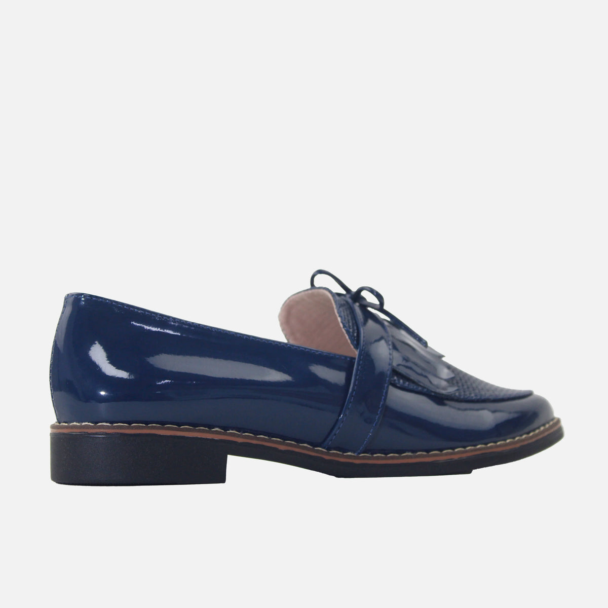 Mocasin plano keyla de sintético para mujer - Azul