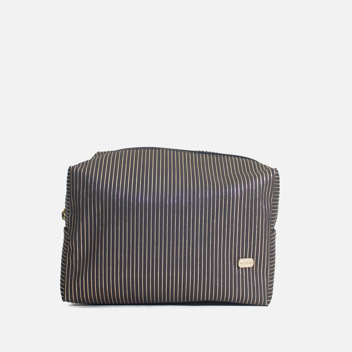 Cosmetiquera mira de cuero para mujer - Cafe