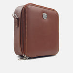 Bolso manos libres lia de cuero para mujer - Miel