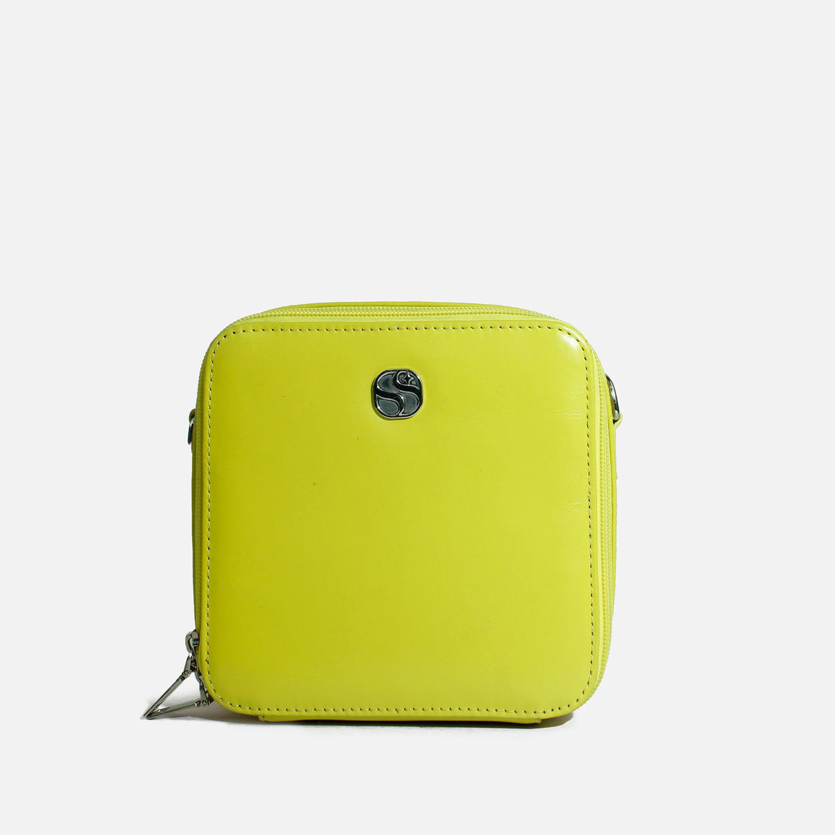 Bolso manos libres lia de cuero para mujer - Verde