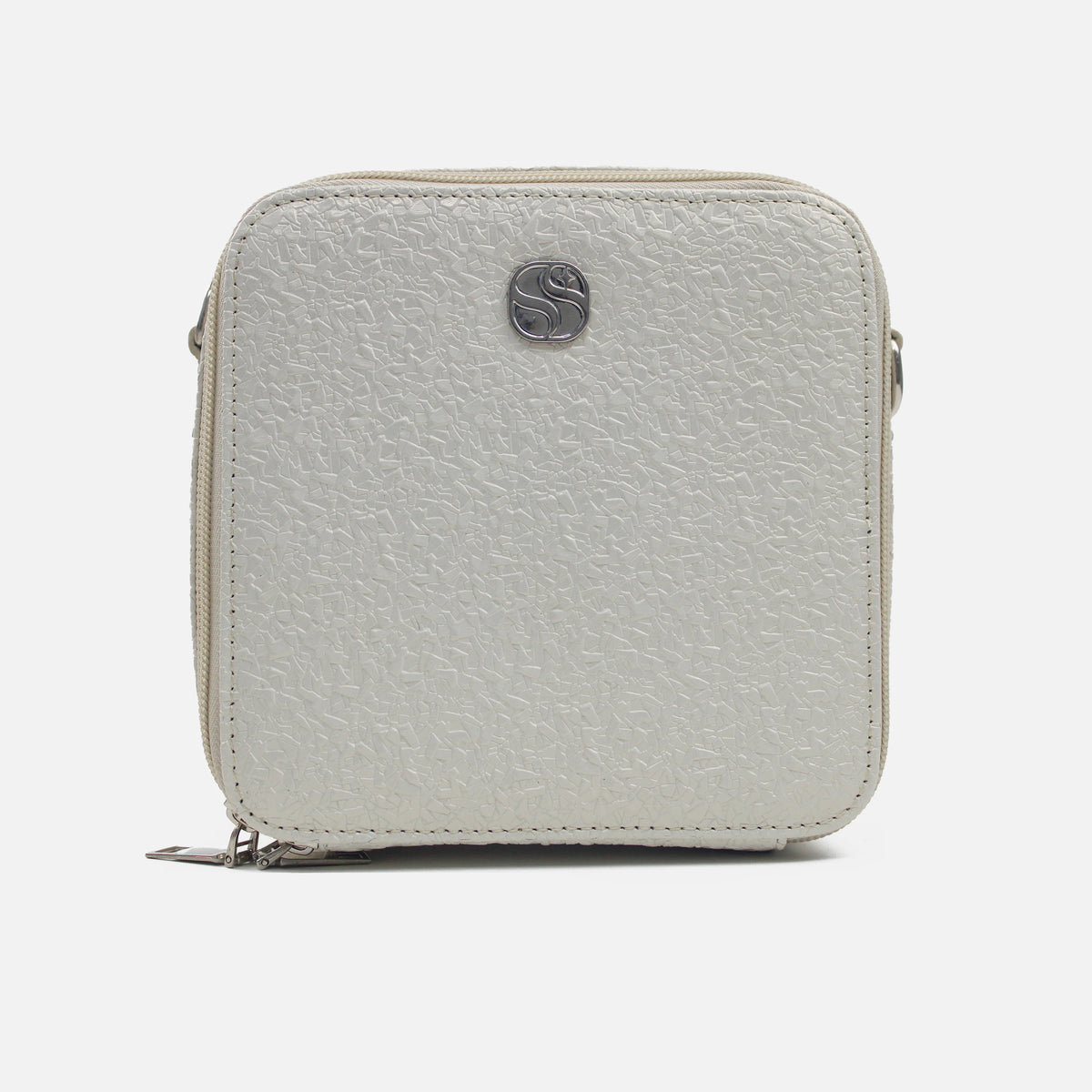 Bolso manos libres lia de cuero para mujer - Naranja