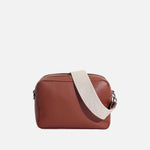 Bolso manos libres esme de cuero para mujer - Miel